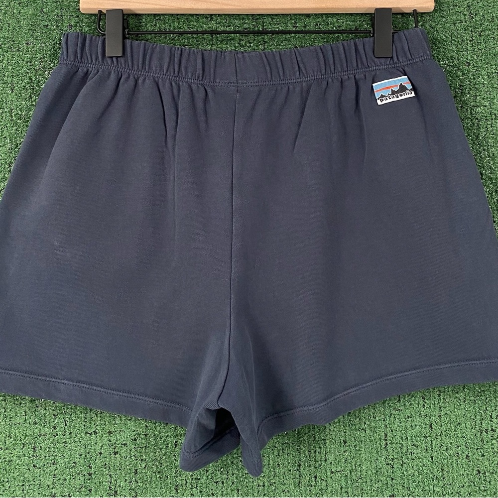 Patagonia Regenerative Organic Cotton Essential Grey Sweat Shorts Women’s Medium - Picture 4 of 6